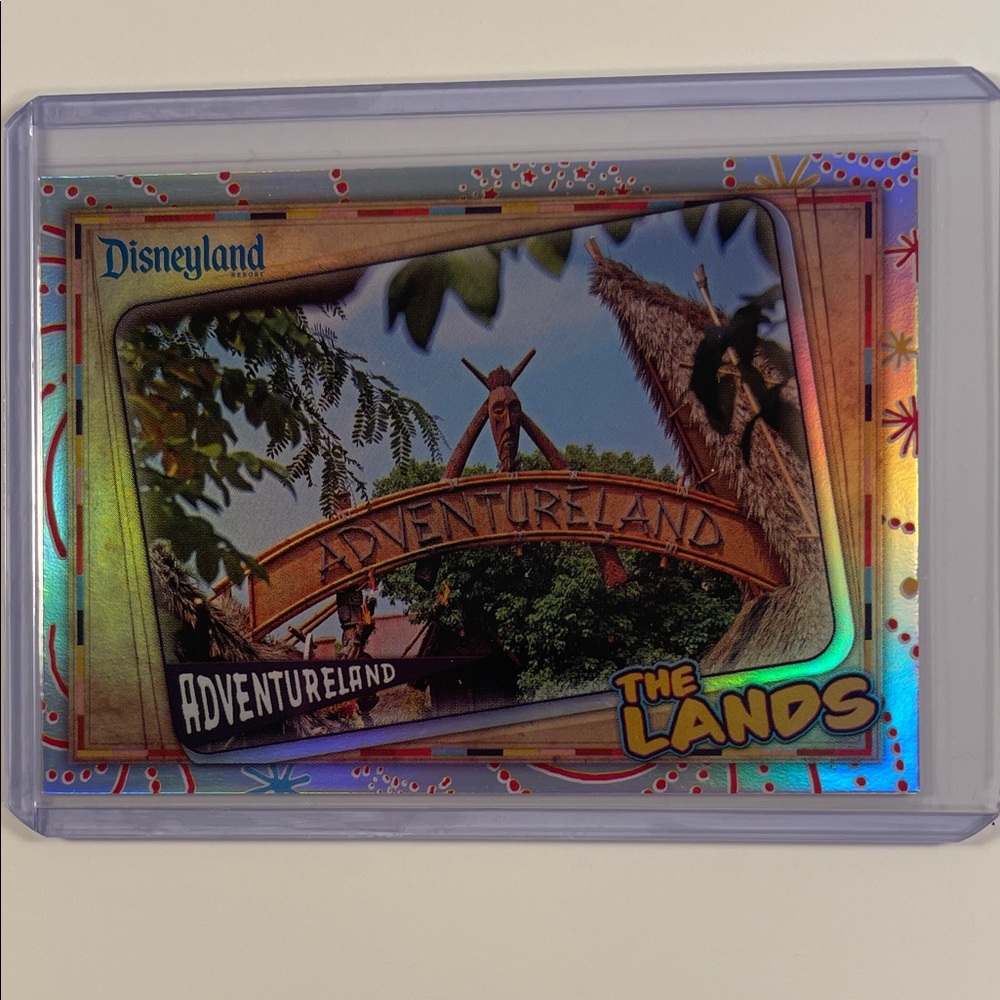 Disney Adventureland Trading Card - Blue Holographic